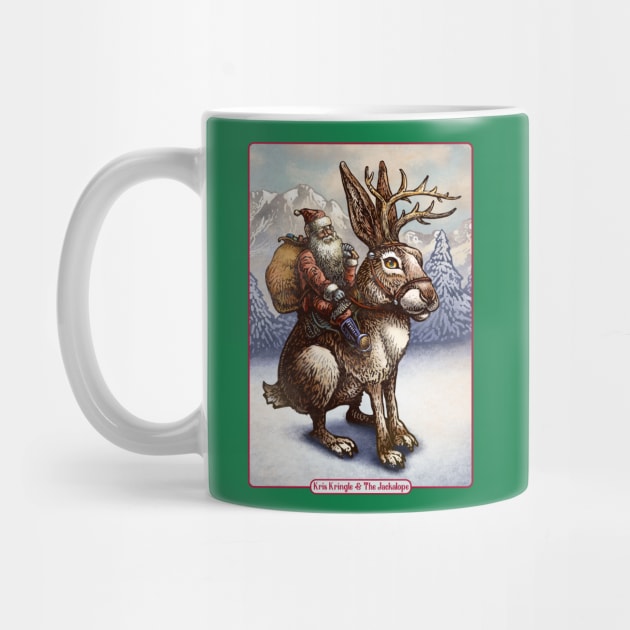 Kris Kringle and the Jackalope by ChetArt